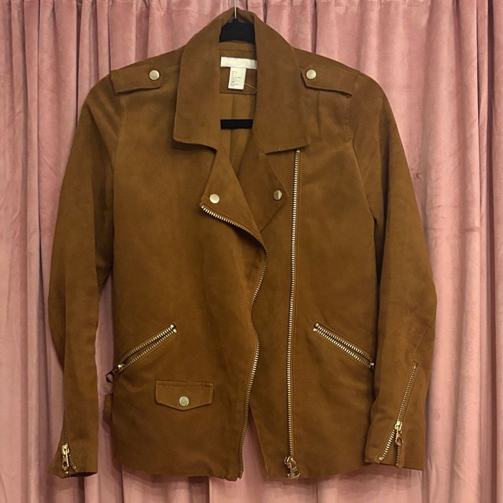 Women’s Brown Faux Suede Jacket
